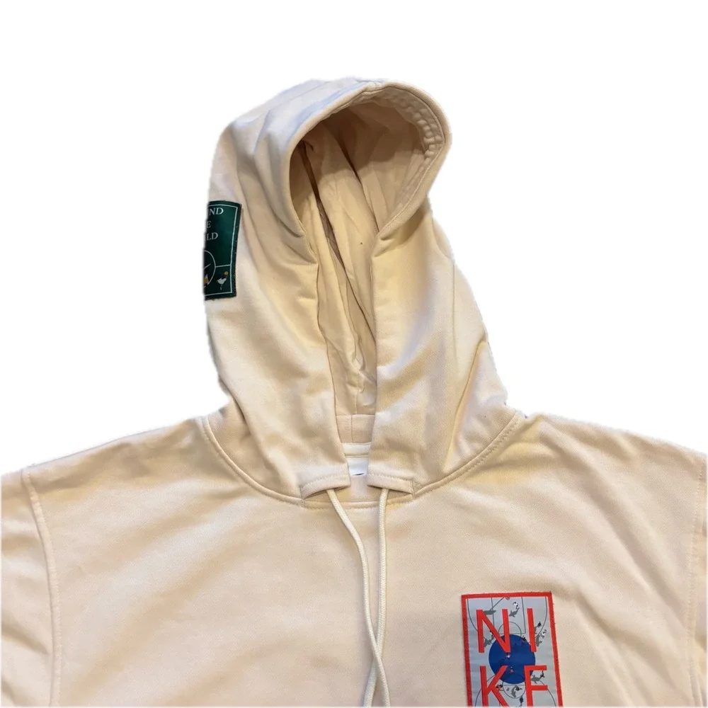 Nike Standard Issue Dri-FIT Multi Patch Hoodie Cream DH7469-219 Mens Small